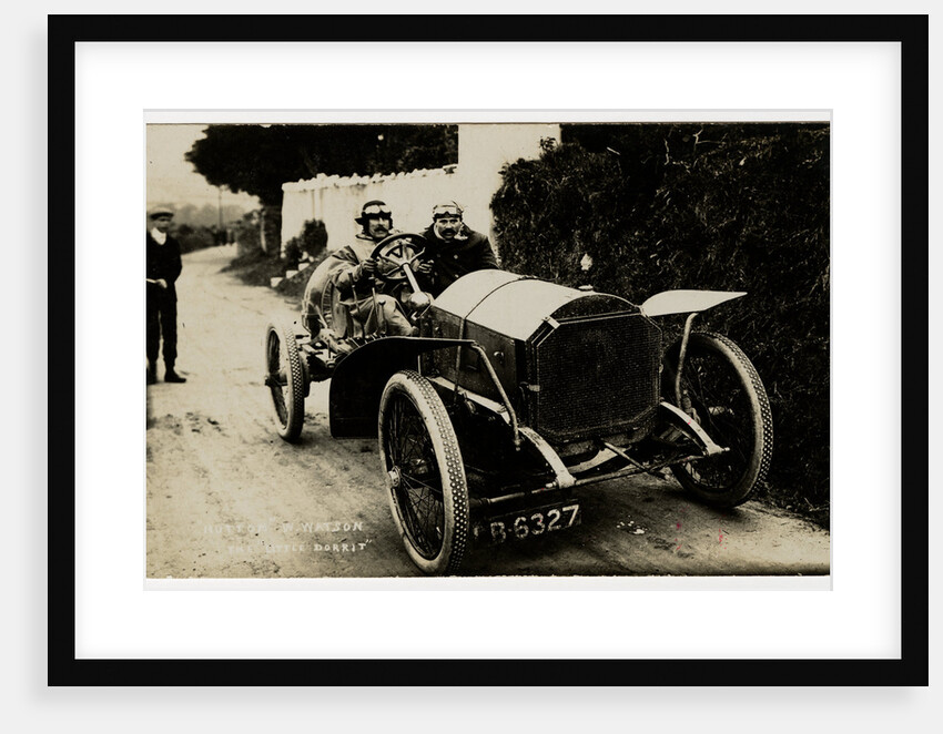W. Watson in a Napier Hutton,1908 Tourist Trophy motorcar race by Anonymous
