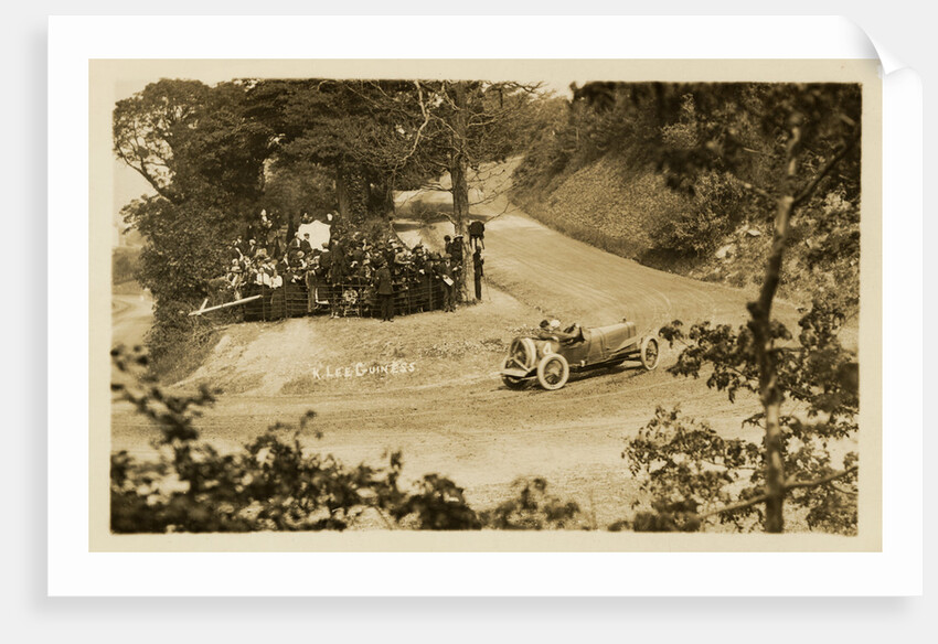 Kenelm Lee Guiness in a Sunbeam, 1914 Tourist Trophy motorcar race by Anonymous