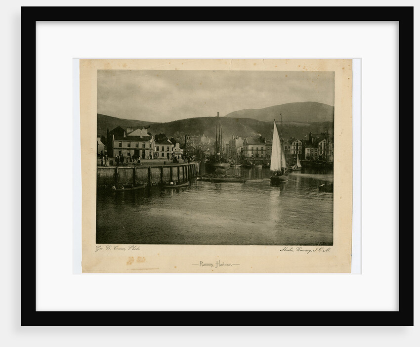 Ramsey Harbour looking towards Market Square by George Bellett Cowen