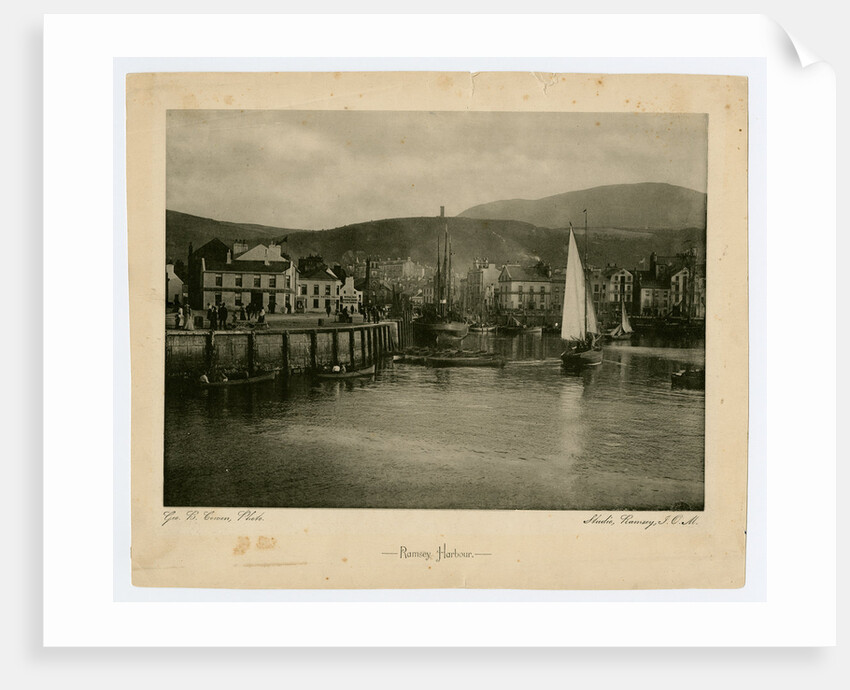Ramsey Harbour looking towards Market Square by George Bellett Cowen