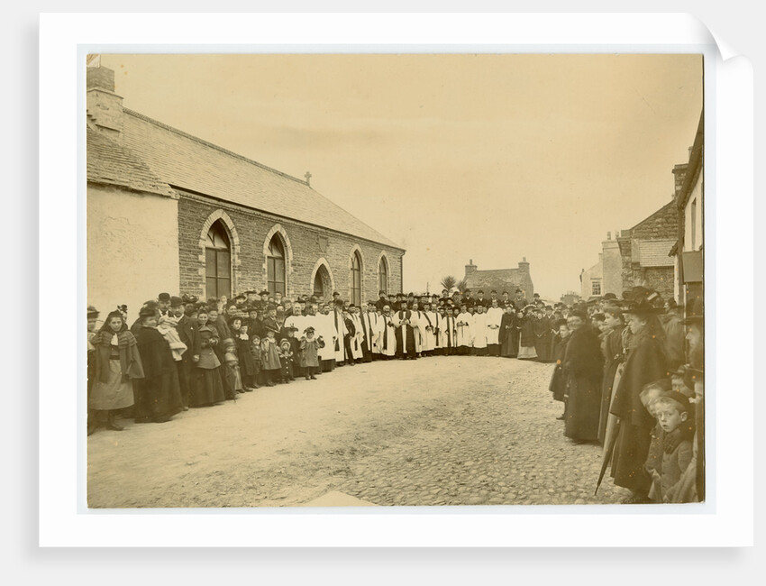 Opening of church room, Kirk Michael by George Bellett Cowen