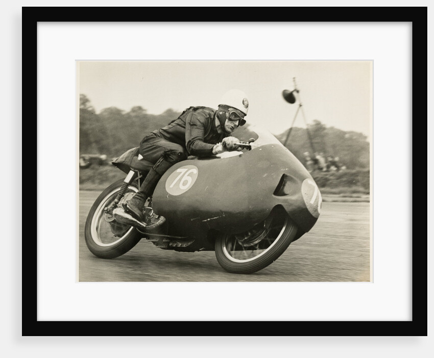 Alistair King, TT (Tourist Trophy) rider riding as number 76 by T.M. Badger