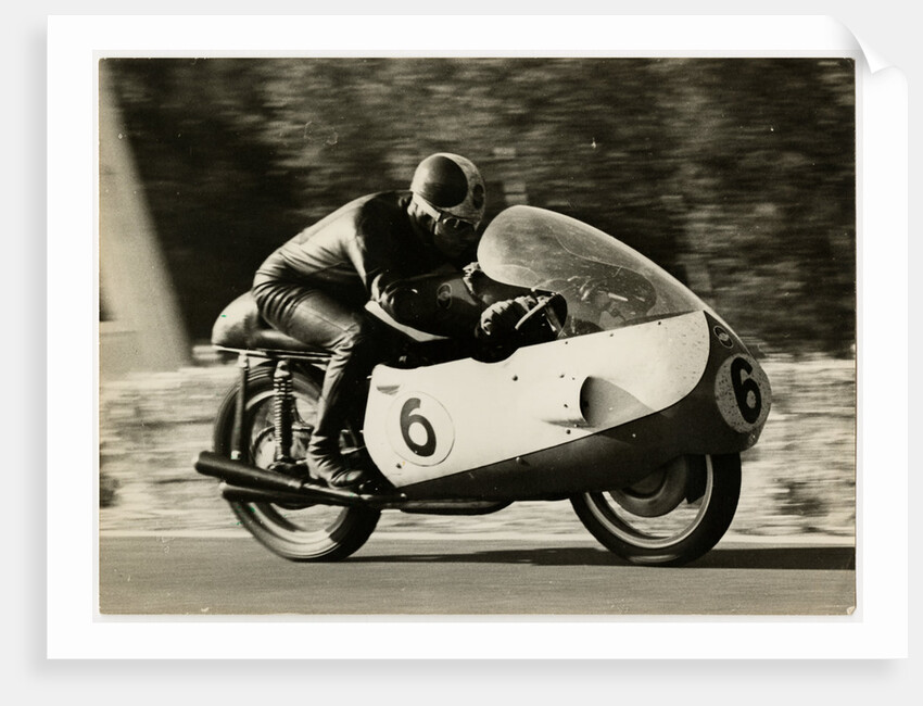 Liberati (?), TT (Tourist Trophy) rider riding as number 6 by T.M. Badger