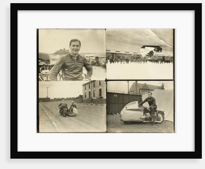 TT (Tourist Trophy) sidecar at Birchleigh Terrace, Onchan by T.M. Badger