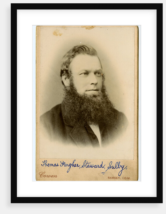 Thomas Fargher of Sulby (head portrait) by George Bellett Cowen