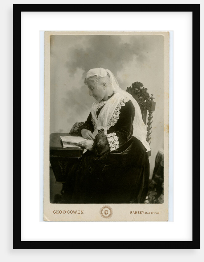 Mrs Eleanor Paton seated at a desk by George Bellett Cowen
