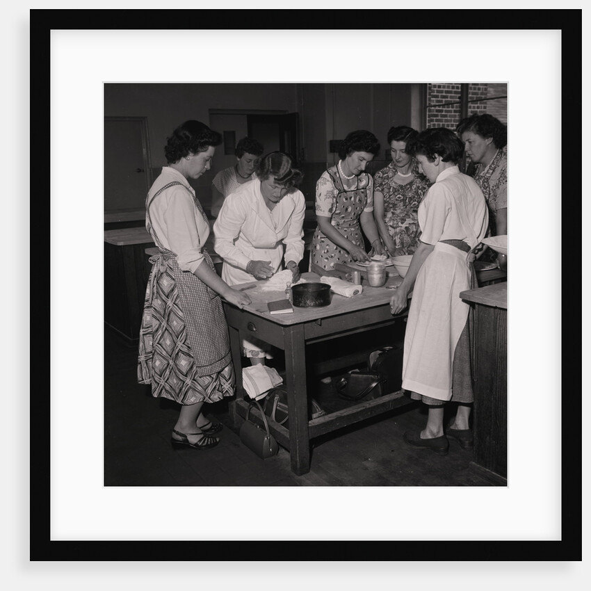 Young farmers cookery and butter making at Braddan (Kirby) Farm by Manx Press Pictures