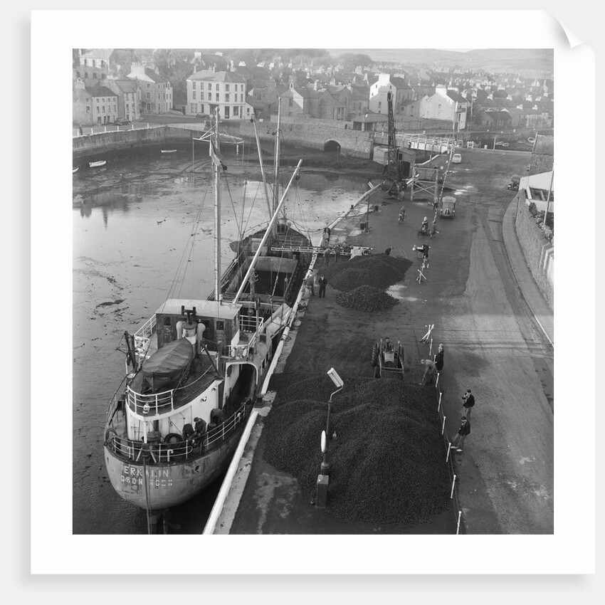 Castletown Coal Boat for Harbour Board, Castletown Harbour by Manx Press Pictures