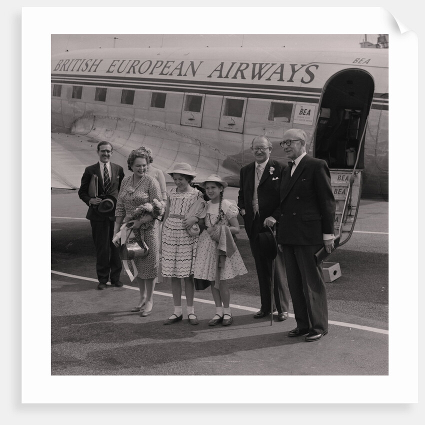 Sir Ronald Herbert Garvey, the new Lieutenant Governor, arrives at Ronaldsway airport by Manx Press Pictures