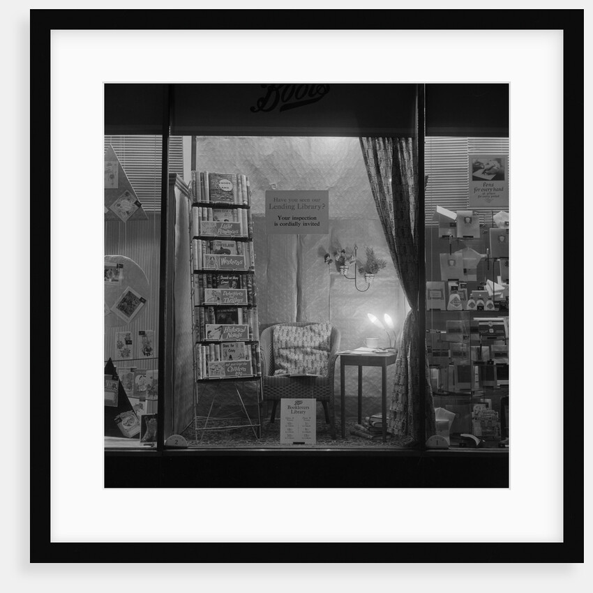 Boots shop window by Manx Press Pictures