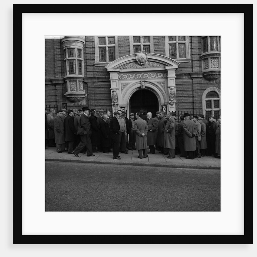 Unemployed outside The House of Keys, Douglas by Manx Press Pictures