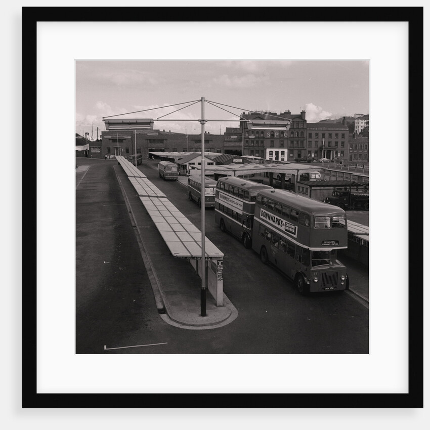 Double-decker buses and bus station, Douglas by Manx Press Pictures