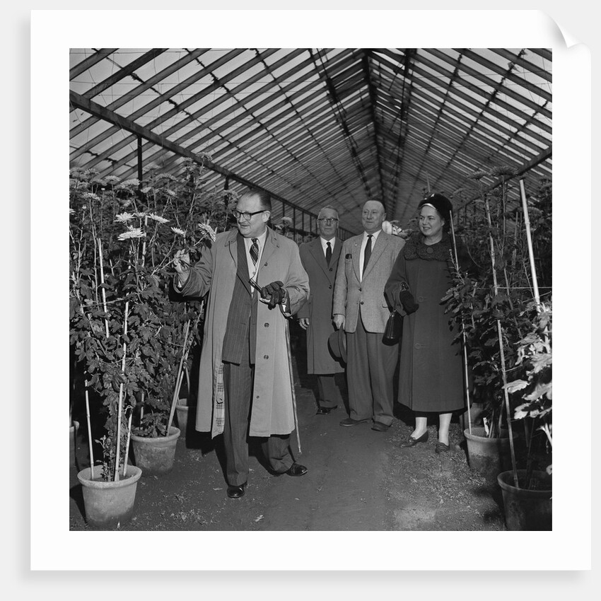 Lieutenant Governor Sir Ronald Herbert Garvey at Hotchkiss Nurseries by Manx Press Pictures