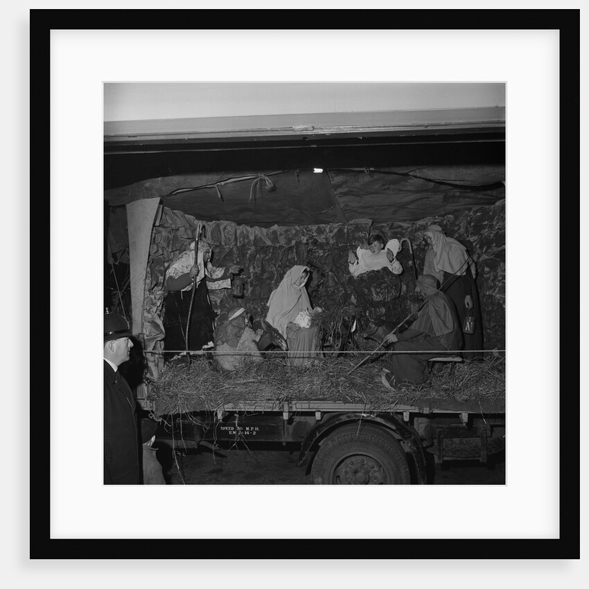 St Mary's Players Nativity Tableau on lorry by Manx Press Pictures