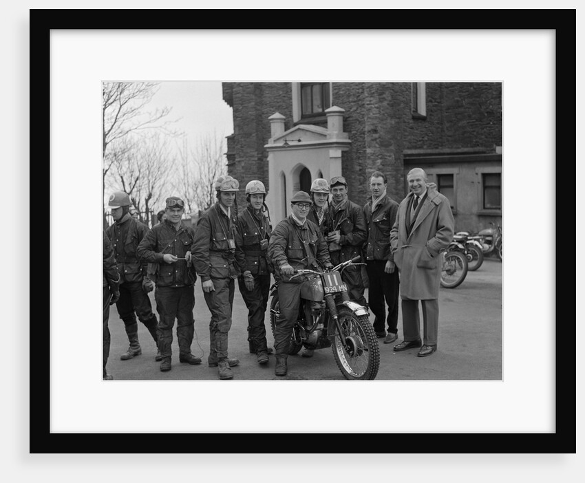 Peveril Easter Motorcycle Trial start by Manx Press Pictures