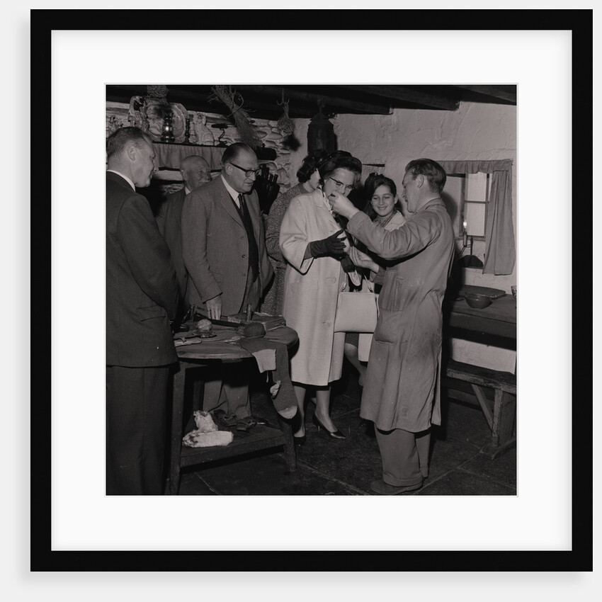 Lieutenant Governor Sir Ronald Herbert Garvey tours the Manx Museum by Manx Press Pictures
