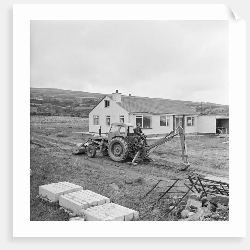 McArd excavator at work, Isle of Man by Manx Press Pictures