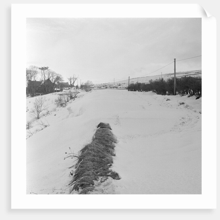 Snow drifts, St Johns by Manx Press Pictures