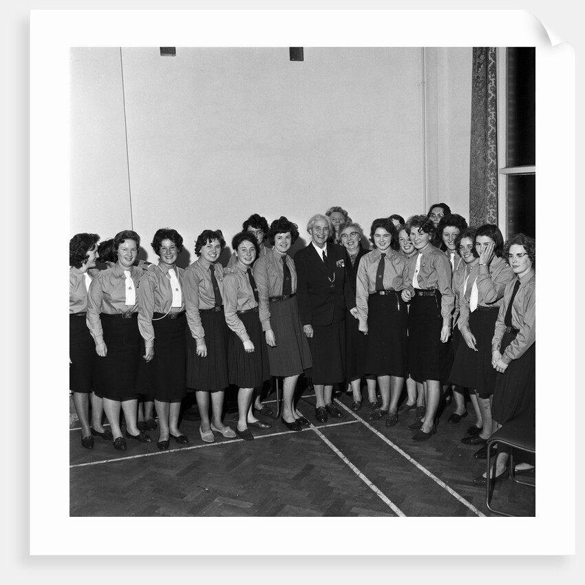 Lady Baden-Powell, Chief Girl Guide for Britain at Onchan Girl Guides by Manx Press Pictures