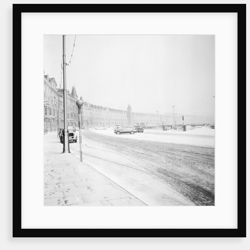 Snow on Douglas Promenade by Manx Press Pictures