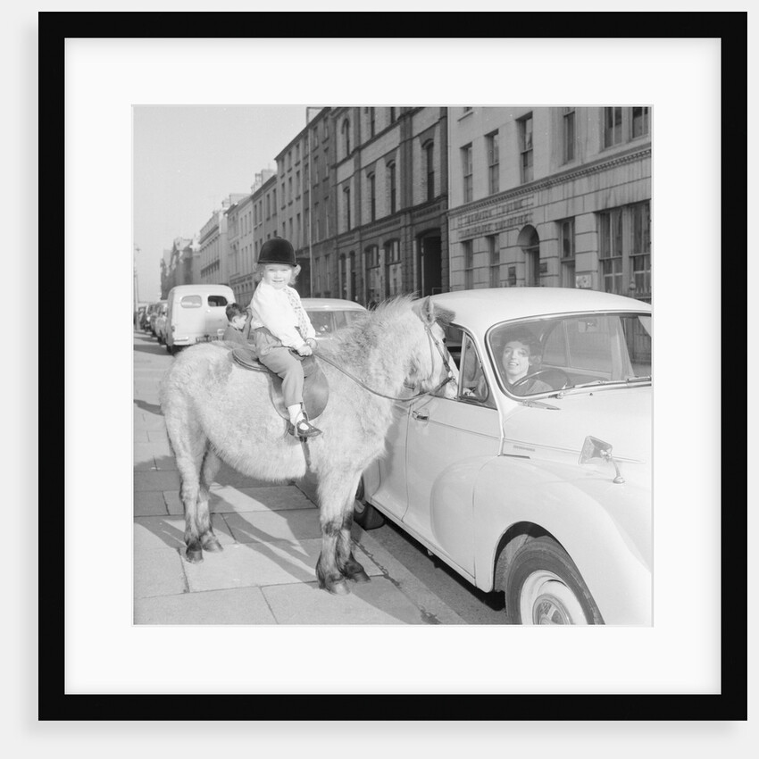 'Straight from the Horses Mouth', asdvertisement for Central Motors, Athol Street, Douglas by Manx Press Pictures