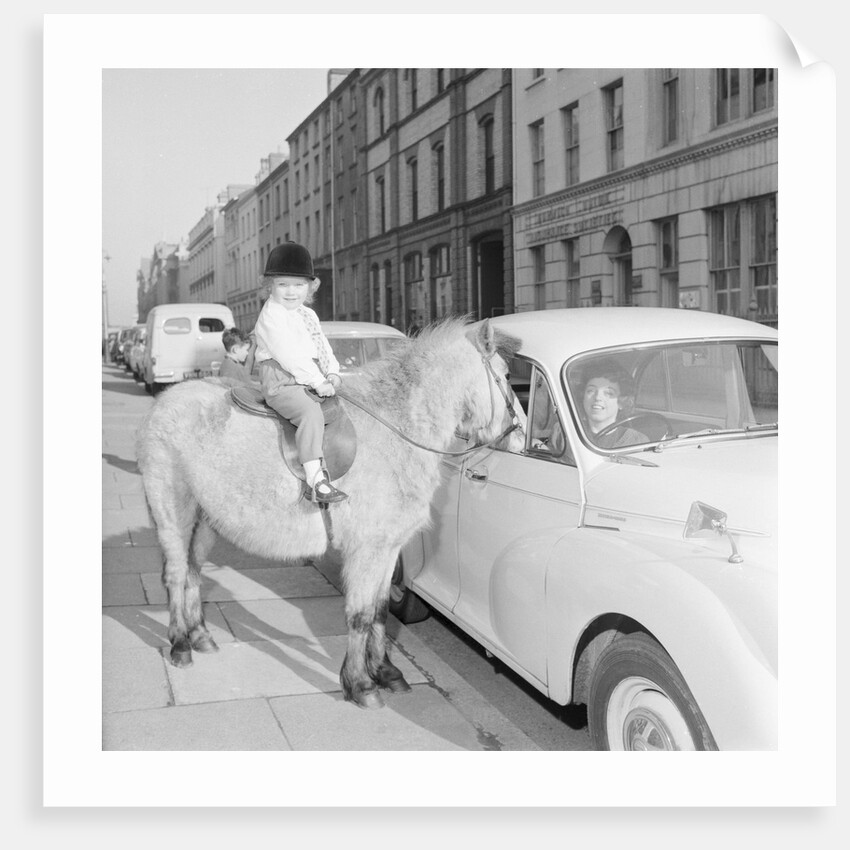 'Straight from the Horses Mouth', asdvertisement for Central Motors, Athol Street, Douglas by Manx Press Pictures