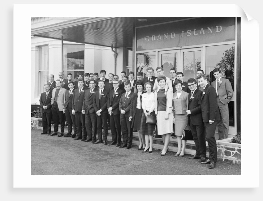Travel students at the Grand Island, Isle of Man by Manx Press Pictures