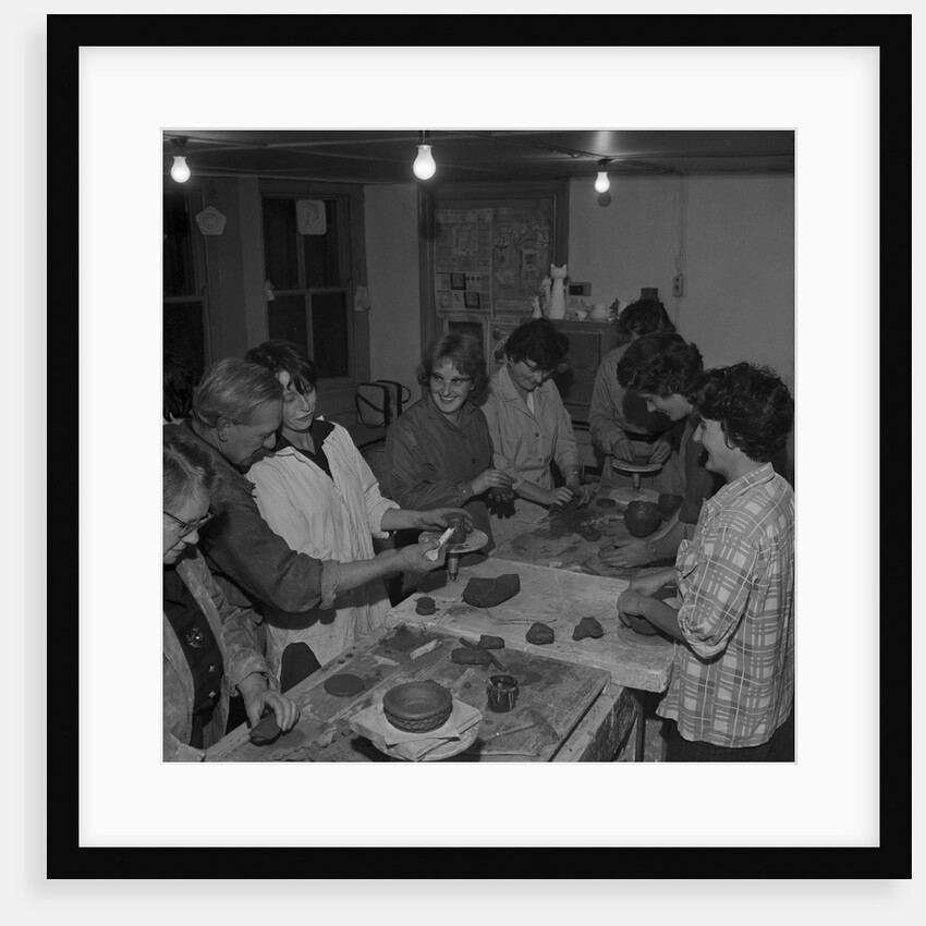 Pottery class, Art School, Isle of Man by Manx Press Pictures
