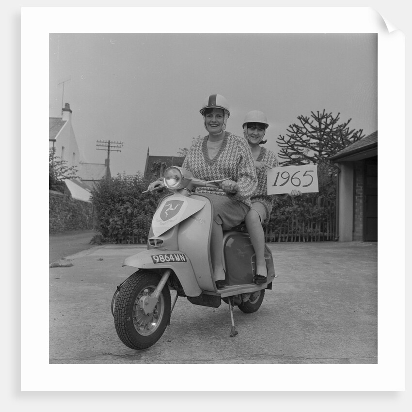 1965 Scooter Girls, Isle of Man by Manx Press Pictures
