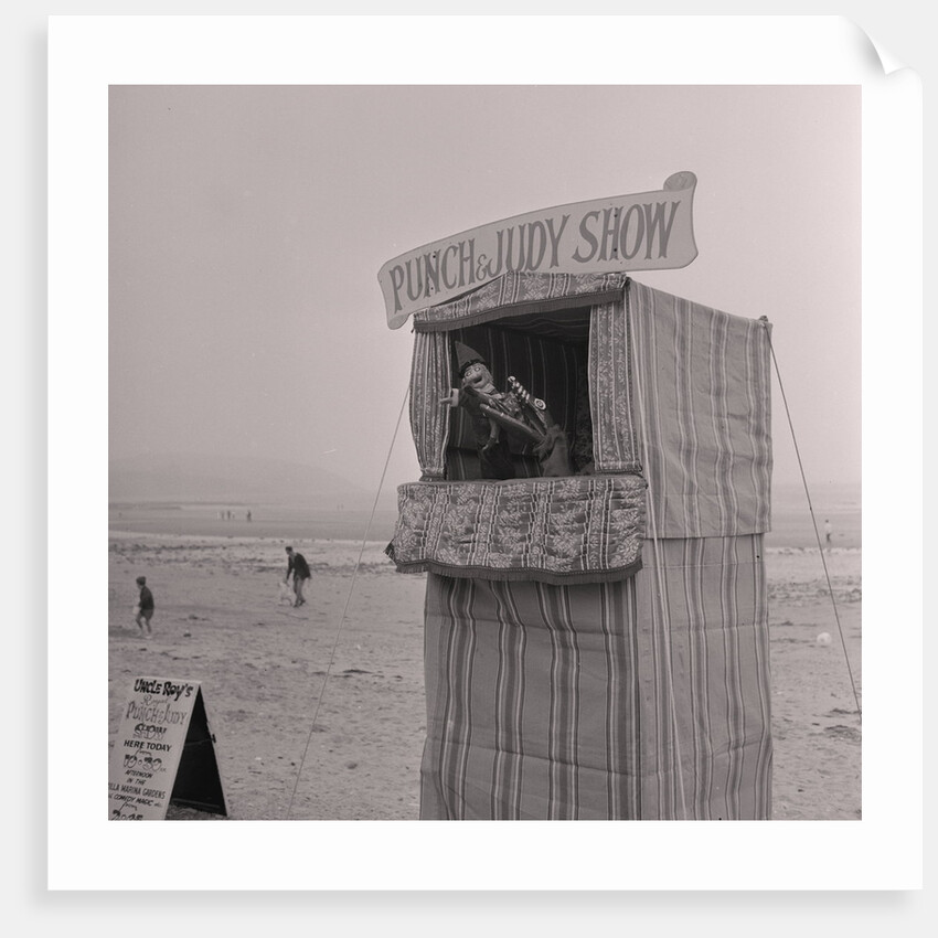 Punch and Judy on Douglas beach by Manx Press Pictures