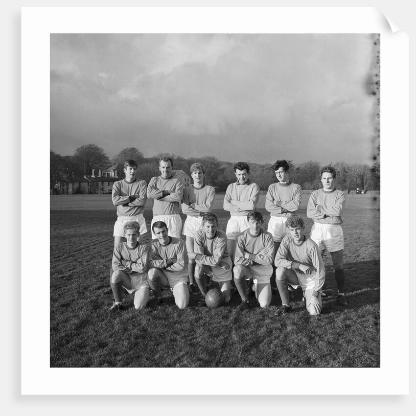 Men's football team, Cup Final, New Year's Day, Isle of Man by Manx Press Pictures