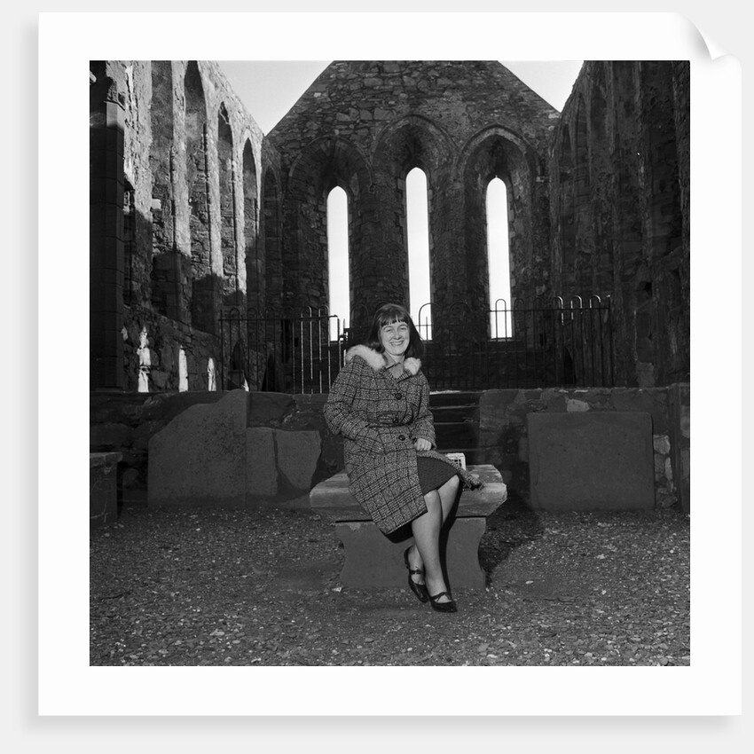 Bride at Peel Castle by Manx Press Pictures