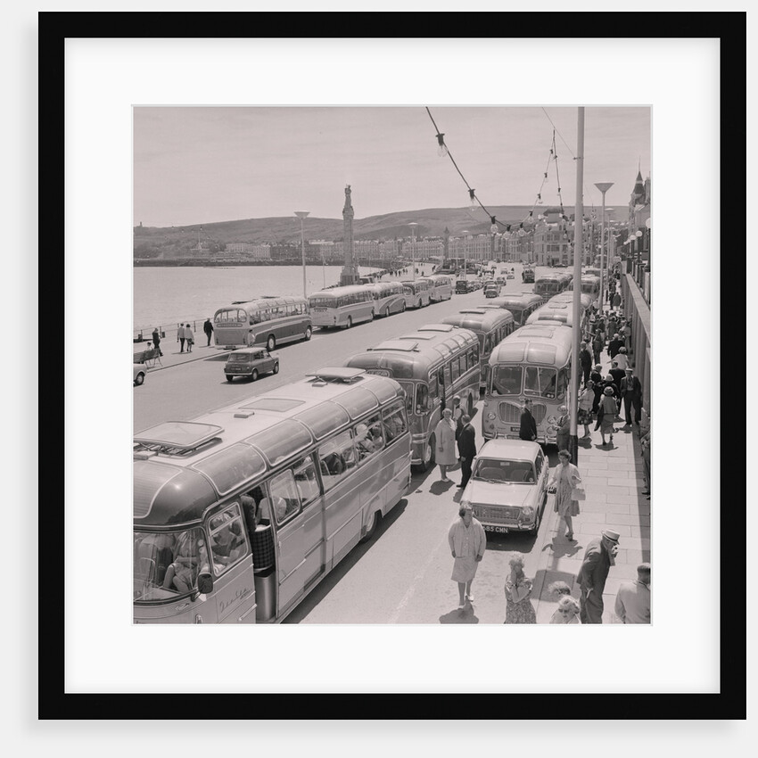 Oddfellows in coaches on Douglas Promenade by Manx Press Pictures