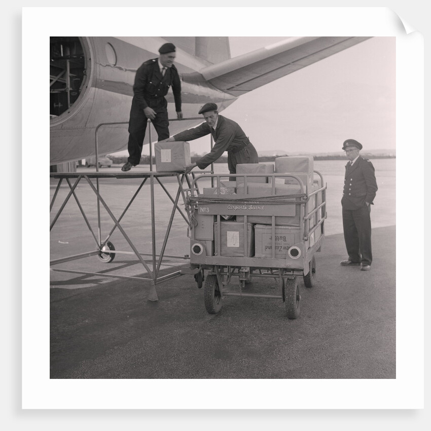 Unloading freight at Ronaldsway Airport by Manx Press Pictures