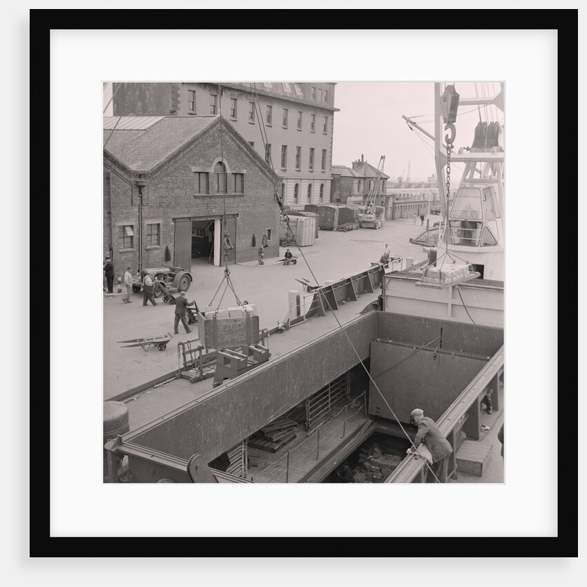 Unloading the mercy ship, Peveril by Manx Press Pictures