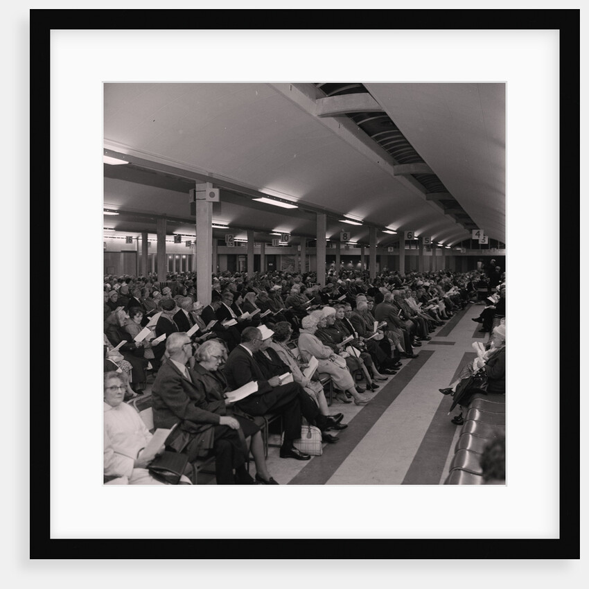 Hymn singing at the Sea Terminal by Manx Press Pictures