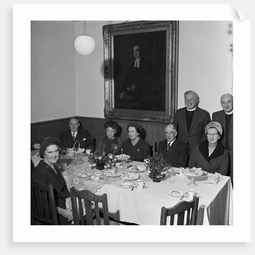 House of Industry tea with Lieutenant Governor Sir Peter Hyla Gawne Stallard (?) by Manx Press Pictures