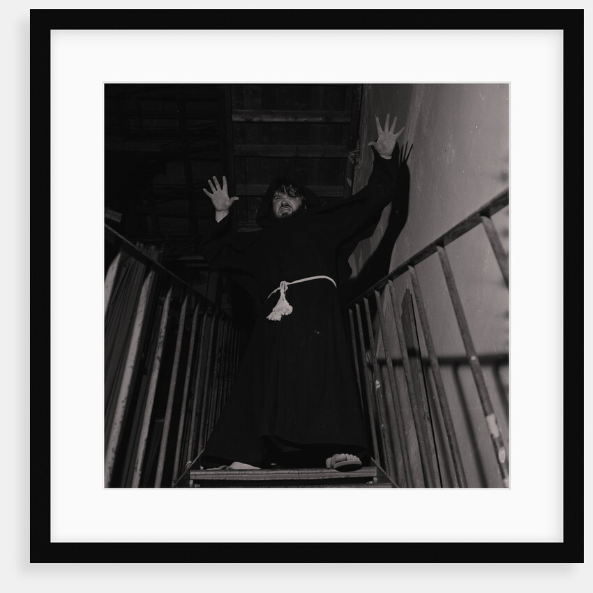 Wrestling monk, Villa Marina by Manx Press Pictures