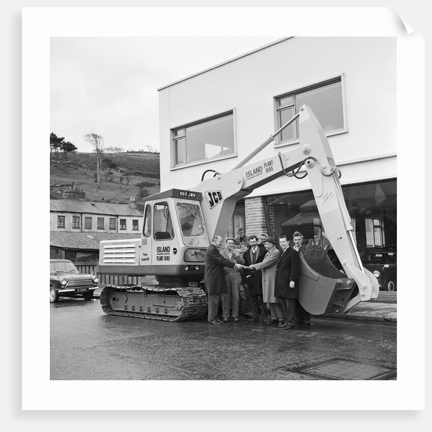New JCB digger, EB Christians, Isle of Man by Manx Press Pictures