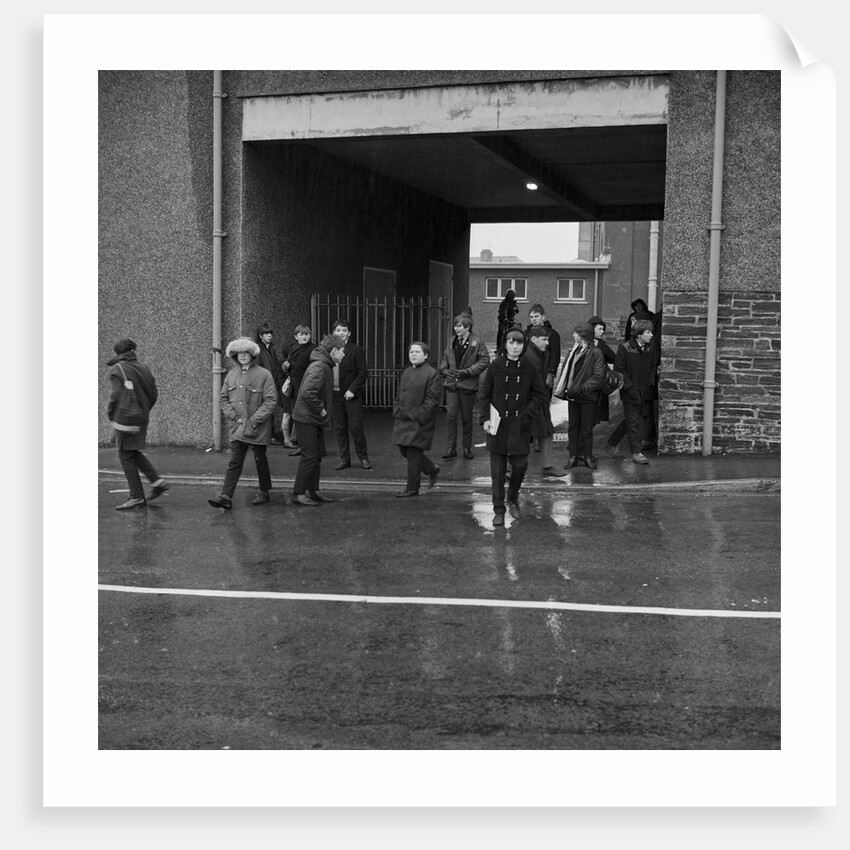 Children leaving High School, Isle of Man by Manx Press Pictures