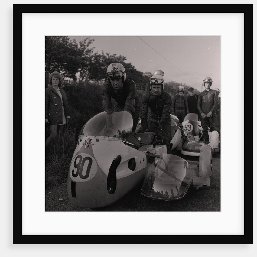 Ernie Leece, TT sidecar competitor by Manx Press Pictures