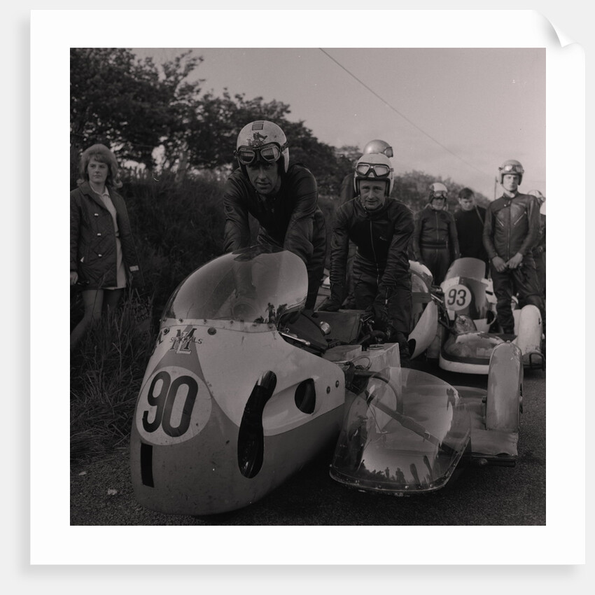 Ernie Leece, TT sidecar competitor by Manx Press Pictures