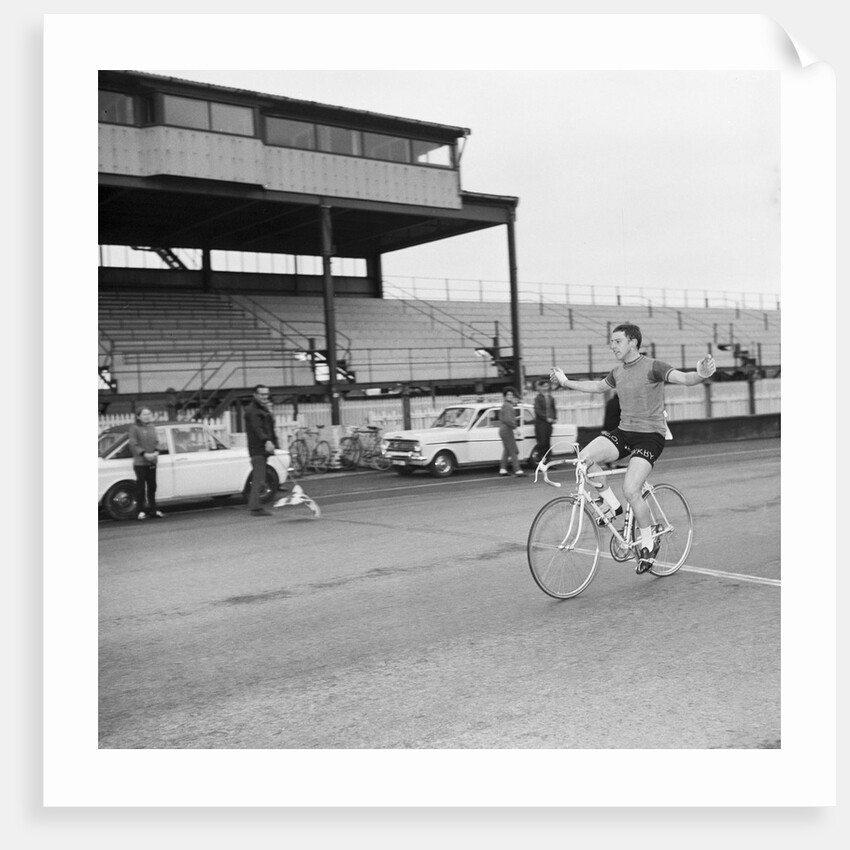 Nigel Dean, cycle race winner, Isle of Man by Manx Press Pictures