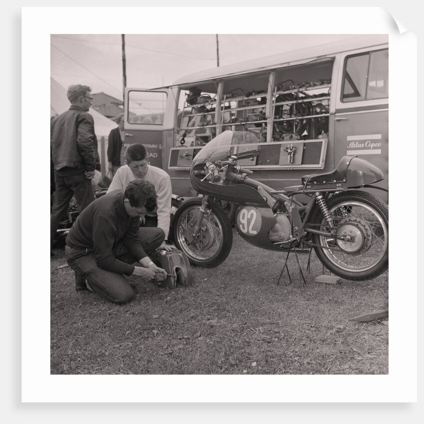 Atlas Copco in the pits, TT races by Manx Press Pictures