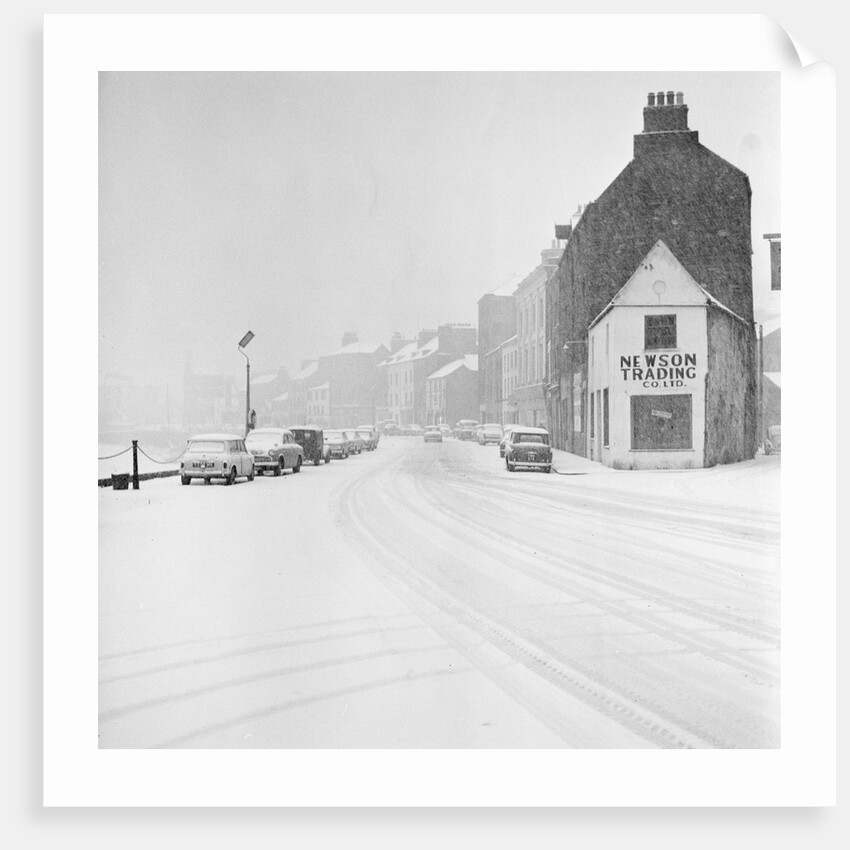 Snow, North Quay, Douglas by Manx Press Pictures
