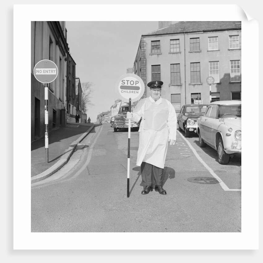 Isle of Man's first 'lollipop man' by Manx Press Pictures