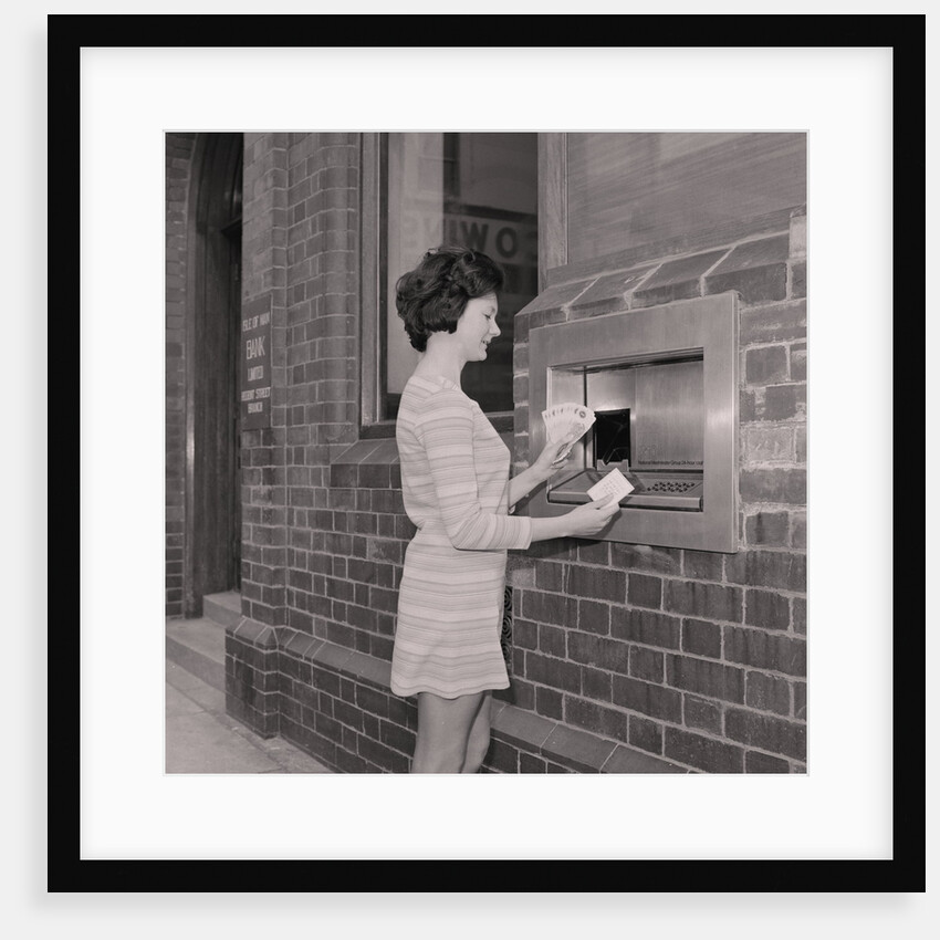 Isle of Man Bank money dispenser ('hole in the wall') by Manx Press Pictures