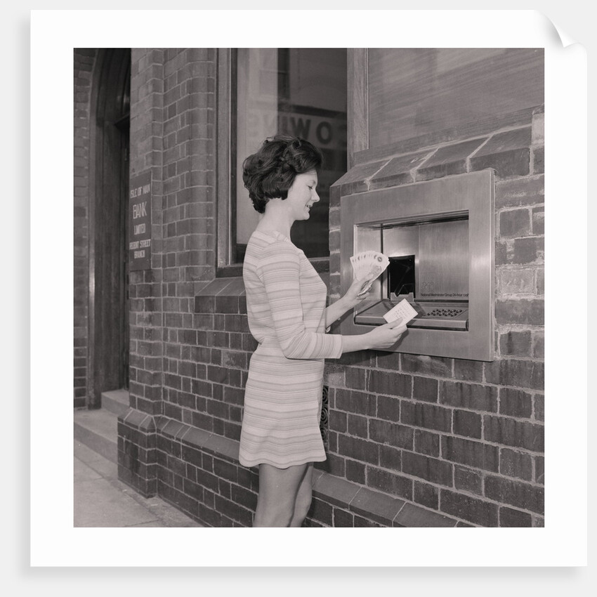 Isle of Man Bank money dispenser ('hole in the wall') by Manx Press Pictures
