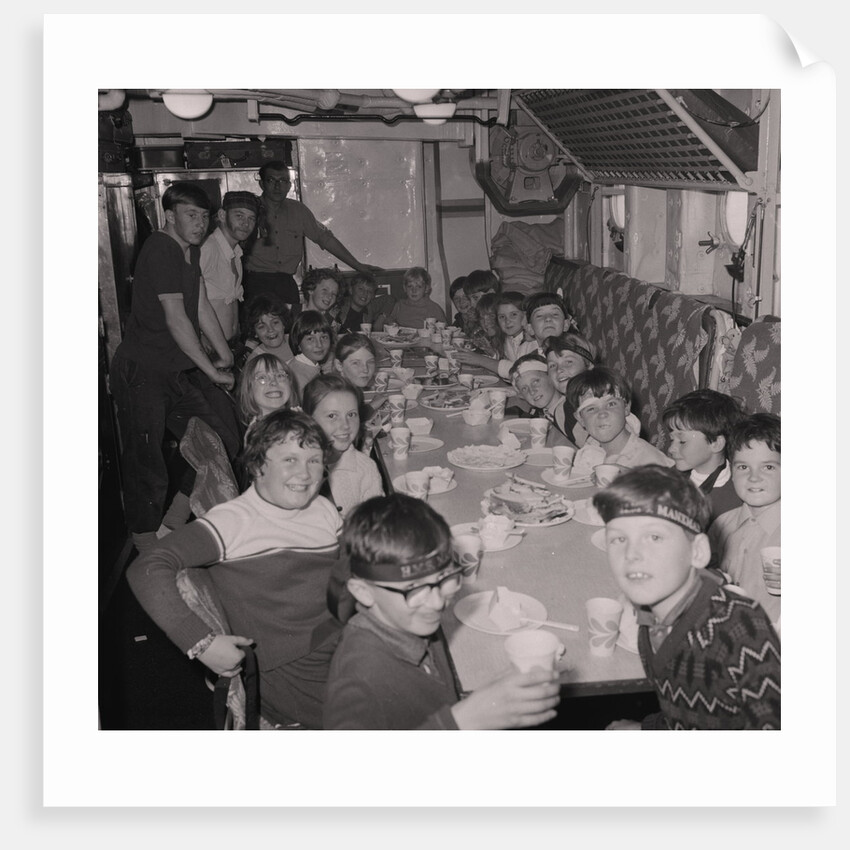 Children on H.M.S. Manxman by Manx Press Pictures