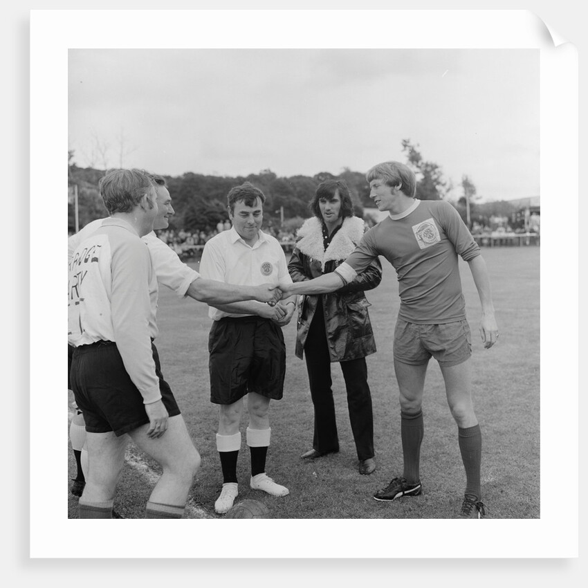 George Best at charity football match by Manx Press Pictures